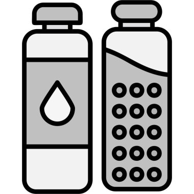 Süt vektörü illüstrasyon tasarımlı şişe