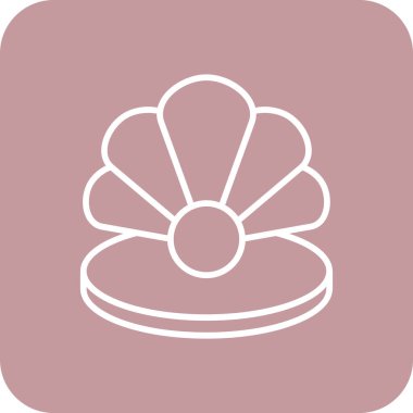 Bir çiçek simgesinin vektör illüstrasyonu