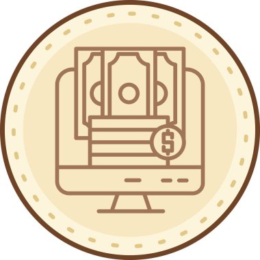 Kalkanlı bir paranın vektör çizimi