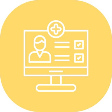 Tıbbi yetersizliğin modern simgesinin vektör illüstrasyonu