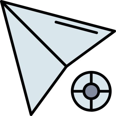 Pusula. Web simgesi basit illüstrasyon