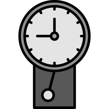 kronometre simgesi, basit vektör çizim