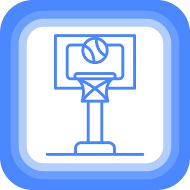 Basketbol ikonu vektör illüstrasyonu