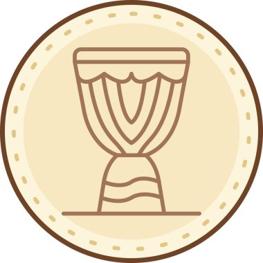 Bir fincan kahvenin vektör çizimi