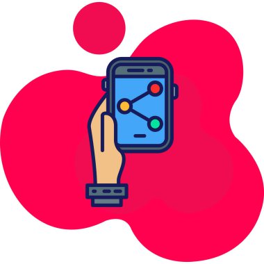 akıllı telefon simgesi, vektör tasarımı