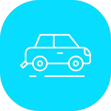 Yol simgesi vektör illüstrasyonu