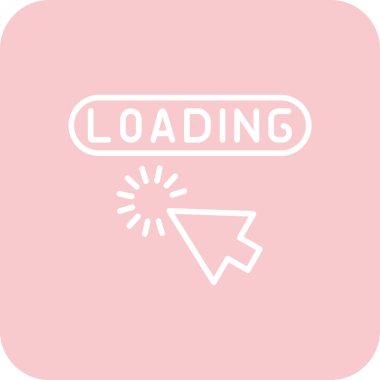 Çubuk simgesi vektör illüstrasyonu yükleniyor