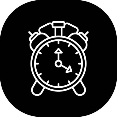 Saat simgesi vektör illüstrasyonu