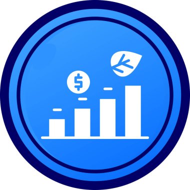 Para simgesi, vektör illüstrasyonu