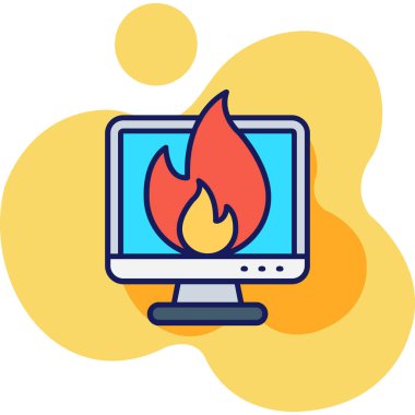 dizüstü bilgisayar ateş simgesi