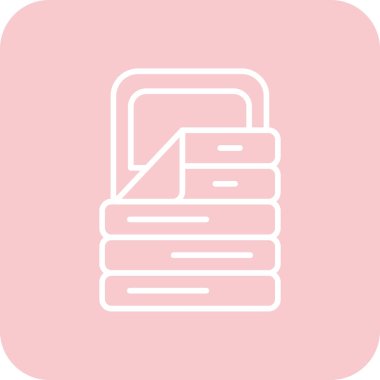 Belge simgesinin vektör illüstrasyonu