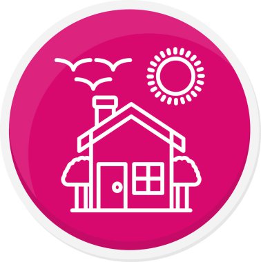 Ev simgesinin vektör illüstrasyonu