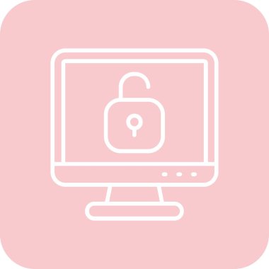 Modern bilgisayar simgesinin vektör illüstrasyonu