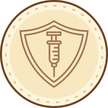 Tıbbi bir simgenin vektör illüstrasyonu