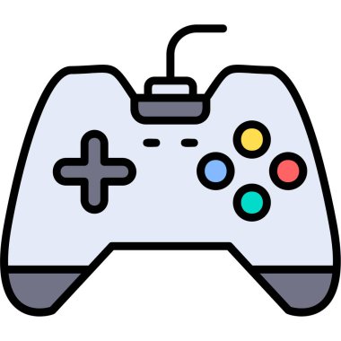 Oyun kolu. Web simgesi basit illüstrasyon