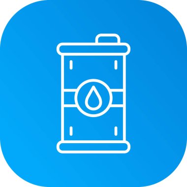 Beyaz çizgi yangın söndürme ikonu uzun gölge arkaplan izole. Mavi daire düğmesi. vektör