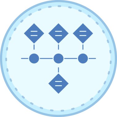 Modern bir simgenin vektör illüstrasyonu