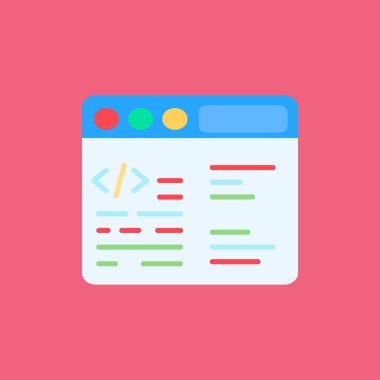 Web tasarım simgesi. vektör illüstrasyonu
