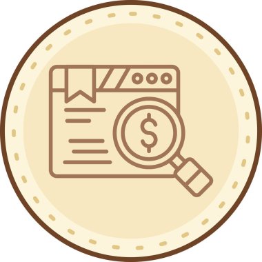 iş vektörü illüstrasyon çizgisi simgesi