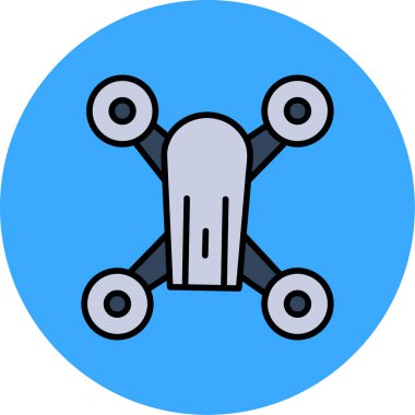 İHA simgesi, vektör illüstrasyonu