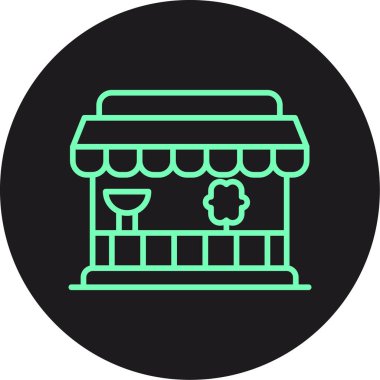 dükkan simgesi vektör illüstrasyonu