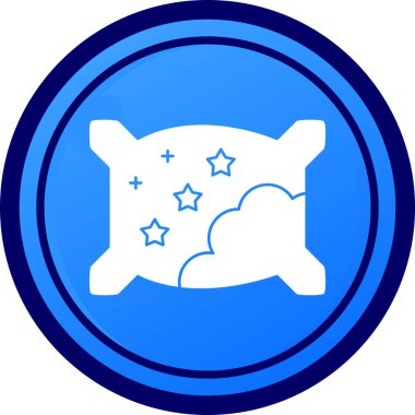 Bir bulut simgesinin vektör illüstrasyonu