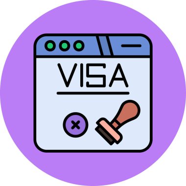 Pasaport simgesi, basit tasarım