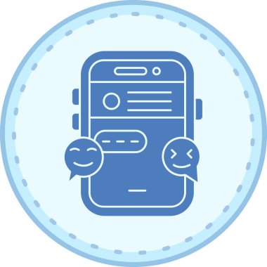 Cep telefonu. Web simgesi basit illüstrasyon