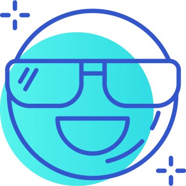 Gözlük. Web simgesi basit illüstrasyon