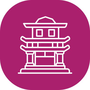 vektör Çin fener simgesi