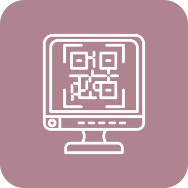 Modern b 'nin vektör illüstrasyonunda monitör kartı simgesi yok