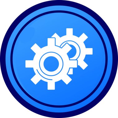 Sikke ayarları dairesel simge sembolü