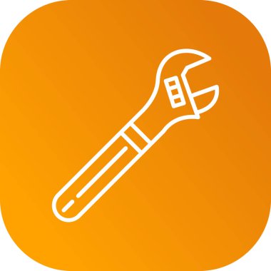 Wrench kutsal kişilerin resmi, vektör çizim