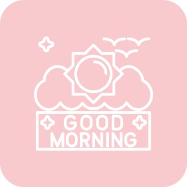 Günaydın modern konsept, vektör çizimi