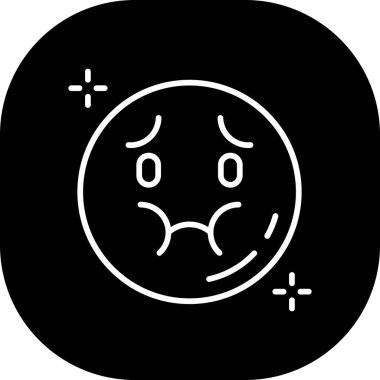 Moda Biçimli Emoji Simgesi İzole Arkaplan