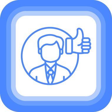 İş adamının vektör illüstrasyon simgesi