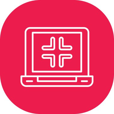 Bir çapraz simgenin vektör illüstrasyonu