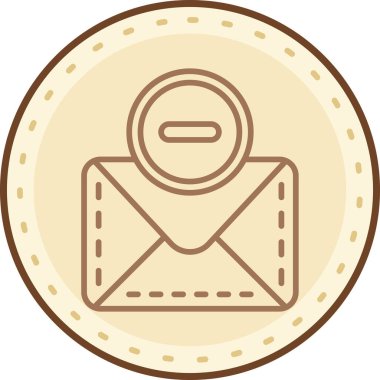 zarf simgesi vektör illüstrasyonu