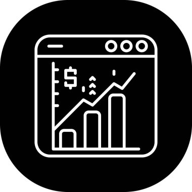 iş ve finans vektör simgesi