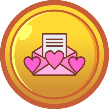 Bir kalp simgesinin vektör illüstrasyonu