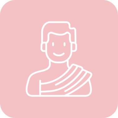 vector illustration of a man with a towel