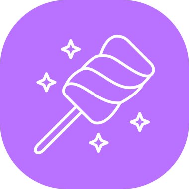 Şeker ikonunun vektör illüstrasyonu