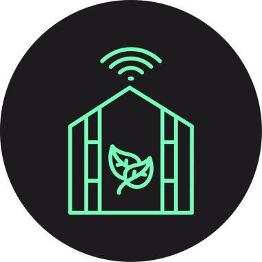 Benzersiz ev ikonu vektör illüstrasyonu