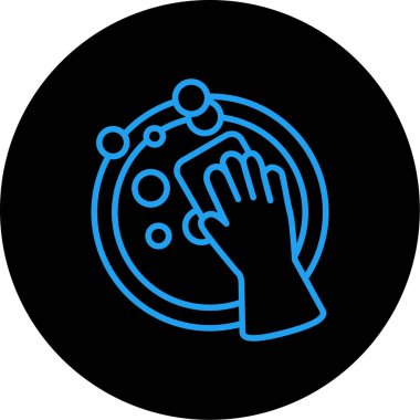 İnsan eli yuvarlanmış simge