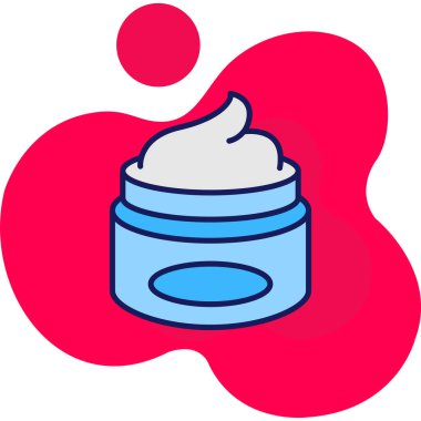 Kozmetik kremi. Web simgesi