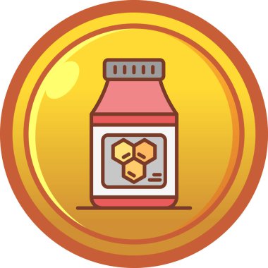 Bal arısı ikonu vektör illüstrasyonu