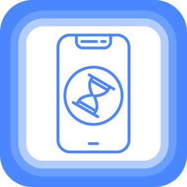 Cep telefonu simgesi, vektör illüstrasyonu