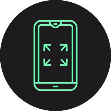 Vektör akıllı telefon simgesi illüstrasyonu