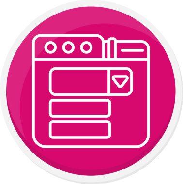 fırın ikonu vektör illüstrasyonu