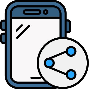 Mobil sohbet kutsal kişilerin resmi, vektör çizim